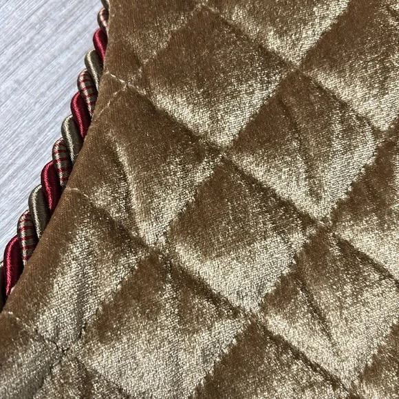 Vintage Villa Bacci Luxury Christmas Stockingwith Fringe